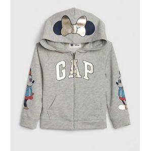Disney Baby Gap Minnie Mouse Bow Hoodie Jacket 3T- EUC